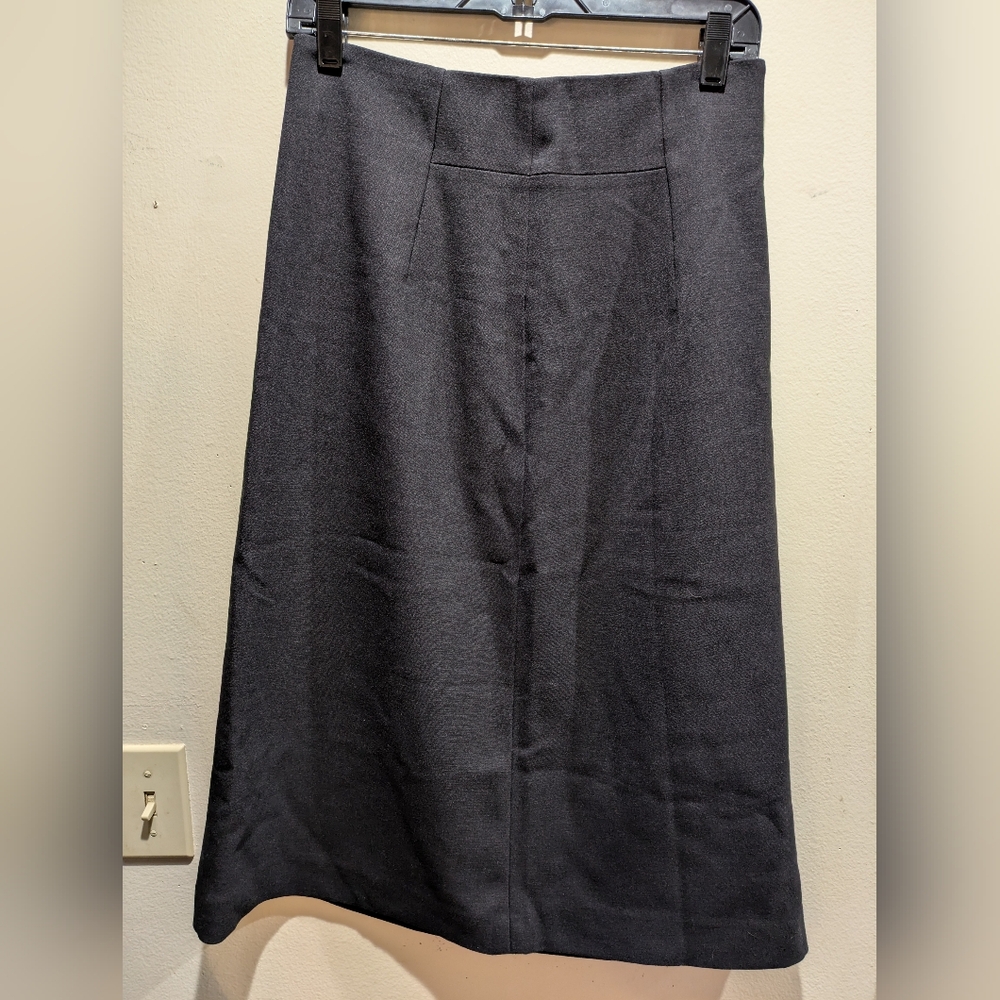 LOFT Charcoal A-Line Skirt Size 8
